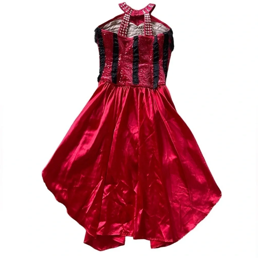Balera Sequin Plush Charmeuse Dress Custom Dance Costume